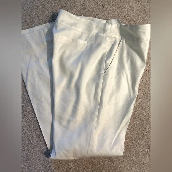 Cabi White Linen Trousers - Picture 6 of 7
